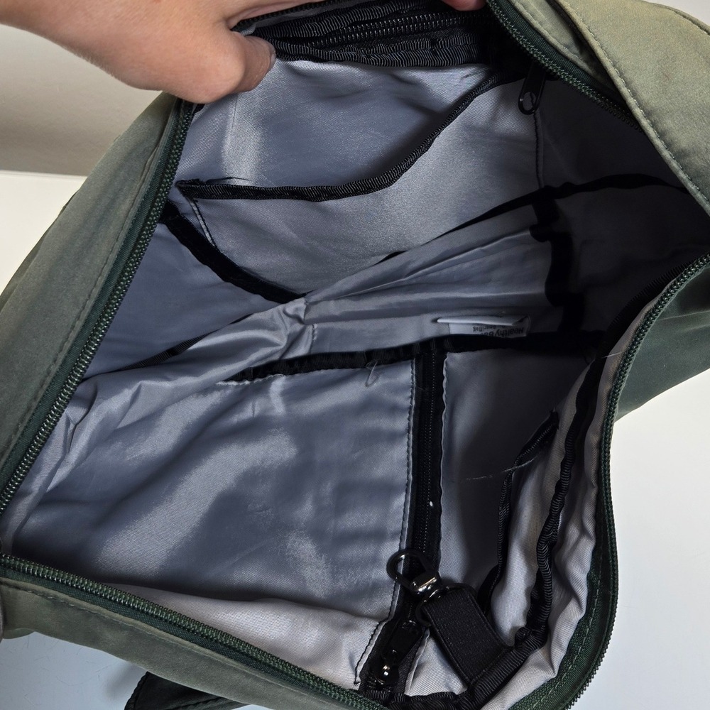 Ameribag Sling Crossbody Medium Heathy Back Olive Green Nylon Gorpcore Utility‎ - Picture 6 of 7